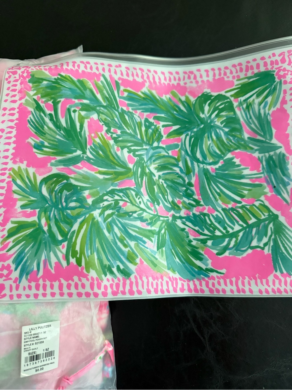 Lilly Pulitzer Pink Patchwork Print Robe - Picture 3 of 3